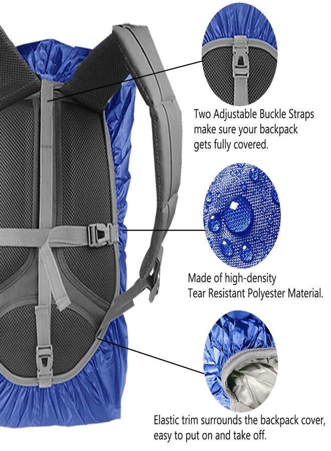 Frelaxy Waterproof Backpack Rain Cover, 10000mm Waterproof Level, Upgraded Ultra-Strong Multilayer Structure, Antislip Cross Buckle Strap, Ultralight Compact Portable, for Hiking, Camping, Traveling - Image 4